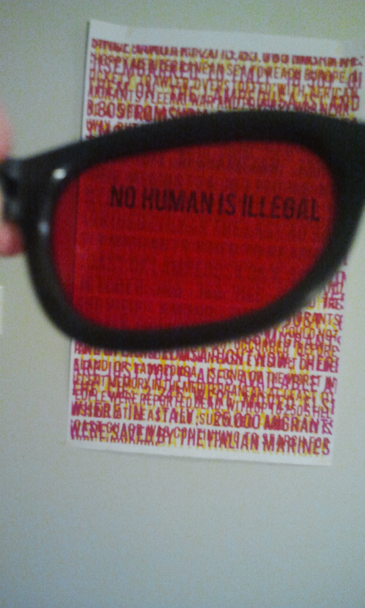 glasses that reveal hidden messages