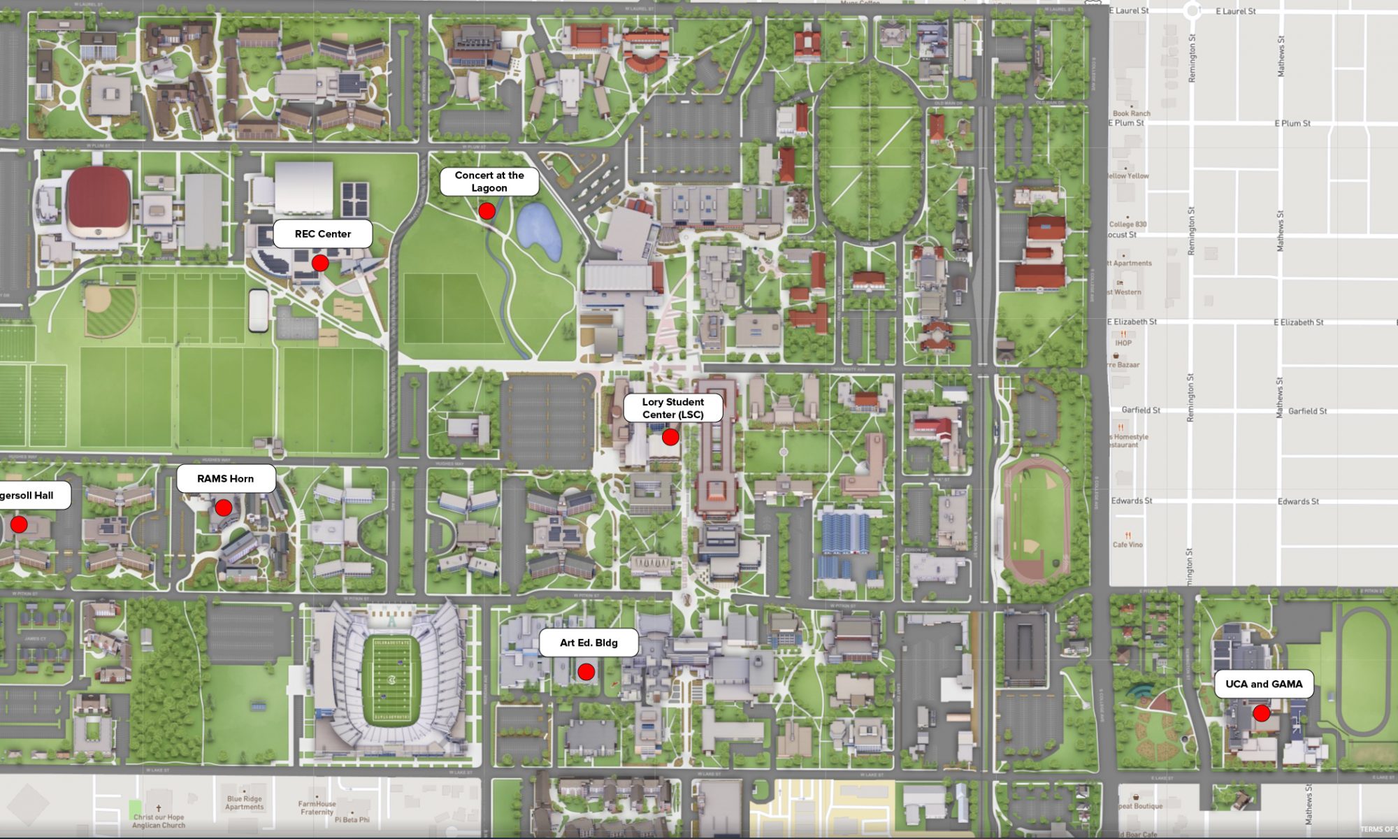 Lory Student Center Map Map And Directions – Social Justice Thru The Arts